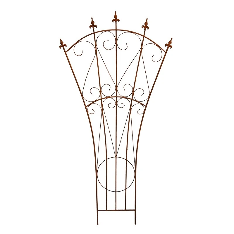 Treillage Jardin Fer Fleur De Lys 150x70cm – Image 2