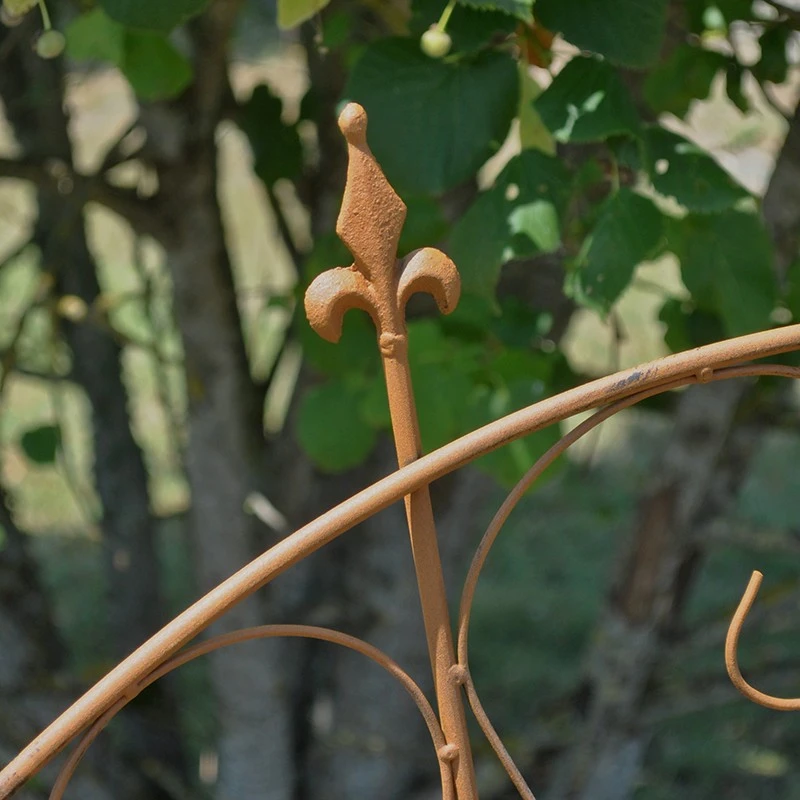 Treillage Jardin Fer Fleur De Lys 150x70cm – Image 3