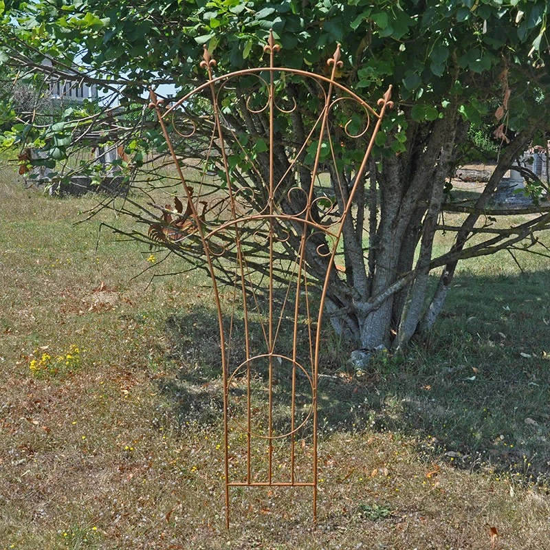 Treillage Jardin Fer Fleur De Lys 150x70cm – Image 4