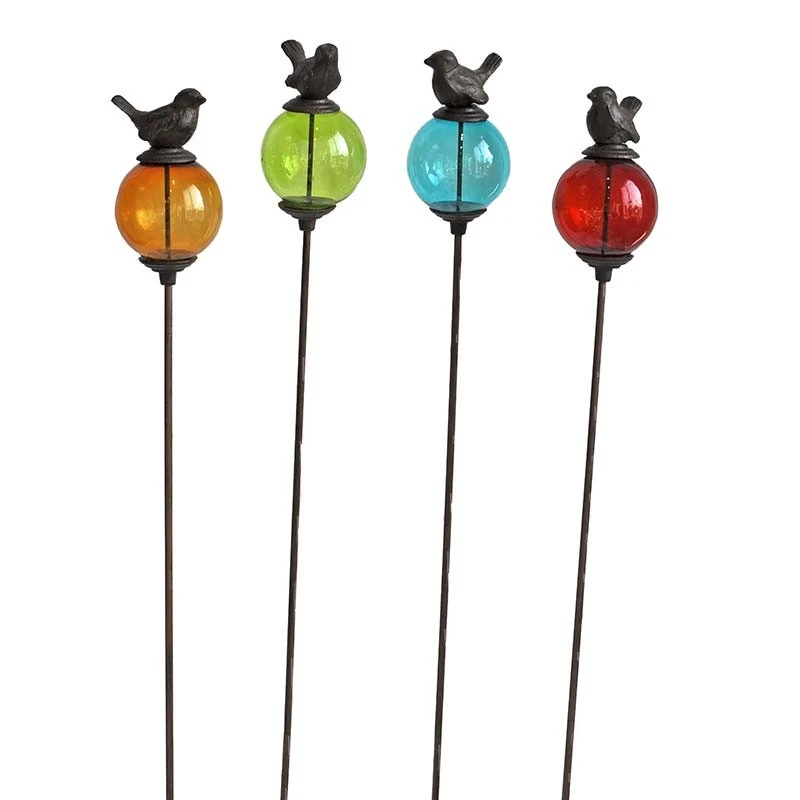 Tuteur Boule Oiseau Bleu Queue Haute 10x117cm – Image 4