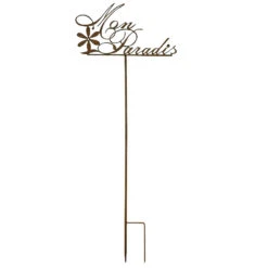 Tuteur Déco "Mon Paradis" 46x112cm