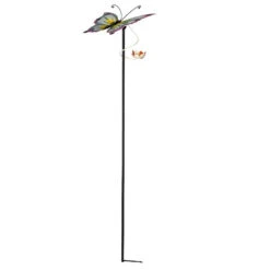 Tuteur Papillon Rose 29x27x121cm